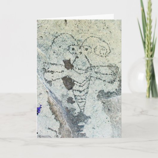 Moth Petroglyph Three Rivers Petroglyph Site Kaart (Voorkant)