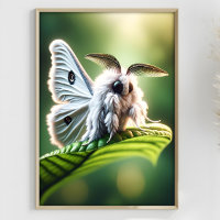 Moth poedel fantasie surrealistisch gemuteerde mot