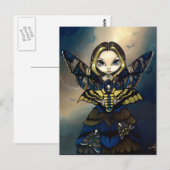"Moth Queen: Acherontia Atropos Briefkaart (Voorkant / Achterkant)
