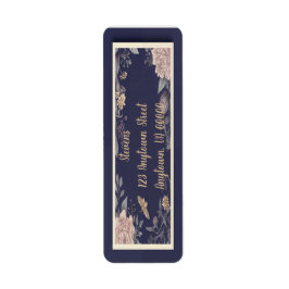 Moth, Rose & Thistle Retouradreslabels Etiket