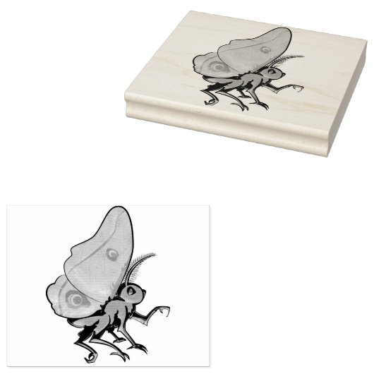 Moth Rubberstempel (Gestempeld)