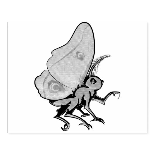 Moth Rubberstempel (Afrduk)