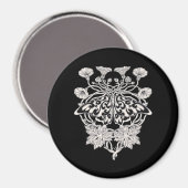 Moth Talisman - Whimsigoth Screenprint Stijltekeni Magneet (Voorkant / Achterkant)