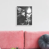 Moth to the Flame — door BurnsInHell Canvas Afdruk (Insitu (Woonkamer))