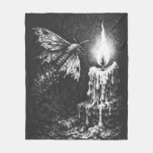 Moth to the Flame — door BurnsInHell Fleece Deken (Voorkant)