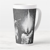 Moth to the Flame — door BurnsInHell Latte Mok (Rechterhoek)