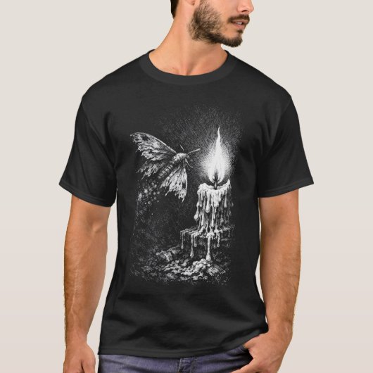 Moth to the Flame — door BurnsInHell T-shirt (Voorkant)