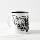 Moth Tweekleurige Koffiemok (Voorkant links)