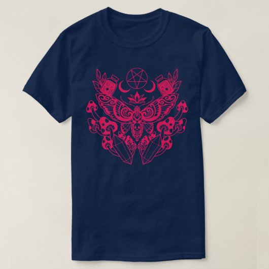 Moth Viking Pagan Wicca167 T-shirt (Design voorkant)