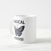 Moth Vlinder Magische Motten Koffiemok (Voorkant links)