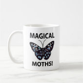 Moth Vlinder Magische Motten Koffiemok (Links)