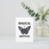 Moth Vlinder Magische Motten Visitekaartje (Staand voorkant)