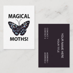 Moth Vlinder Magische Motten Visitekaartje