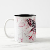 Moth Watercolor Coffee Mug Tweekleurige Koffiemok (Links)