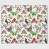 Moth-Waterverf Cadeaupapier (Vlak)