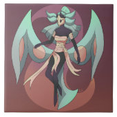 Moth woman tegeltje (Voorkant)