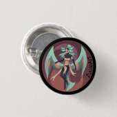 Moth women anime ronde button 3,2 cm (Voorkant /achterkant)