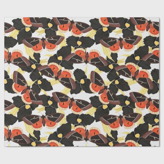  Moth Wrapping Paper Cadeaupapier (Vlak)