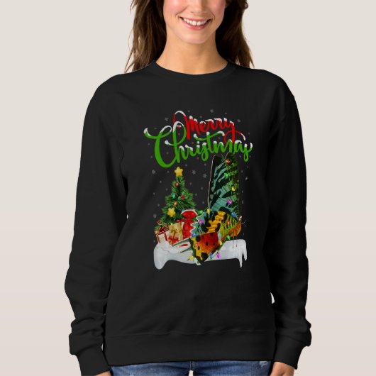 Moth  Xmas Decorations Santa Moth Christmas Trui (Voorkant)