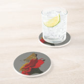 Moth Zandsteen Onderzetter (Zijkant)