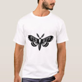 Moth - zwart t-shirt (Voorkant)