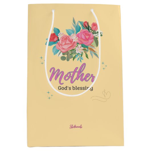 Mother, A Blessing from God Medium Cadeauzakje (Voorkant)