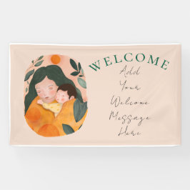 Mother and Baby Floral Watercolor Design Spandoek