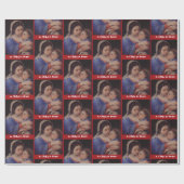 Mother and Child Christmas Nativity Giftwrap Cadeaupapier (Vlak)