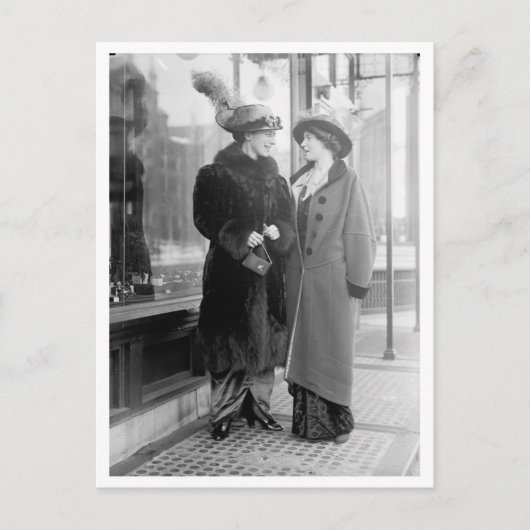 Mother and Daughter Shopping Briefkaart (Voorkant)