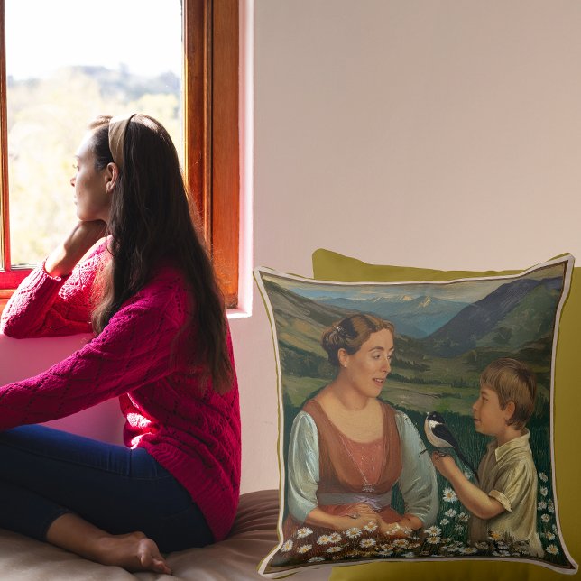 Mother and Son Tranquil Magical Moments Kussen (Mother and Child)