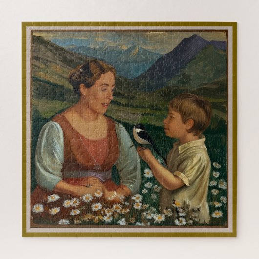 Mother and Son Tranquil Magical Moments Legpuzzel (Verticaal)