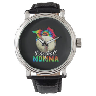 Mother Art Baseball Momma Birthday Horloge