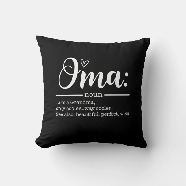 Mother Art Cute Oma Definition Birthday Kussen (Voorkant)