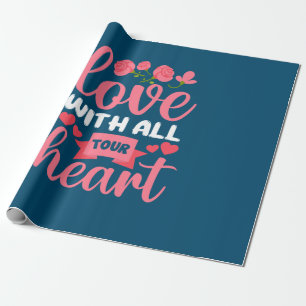 Mother Art Love With All Tour Heart Cadeaupapier