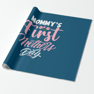 Mother Art Mommy's First Mother Day Cadeaupapier
