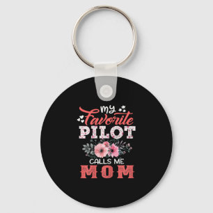 Mother Art My Favorite Pilot Calls Me Mom Xmas Sleutelhanger