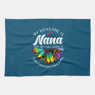 Mother Art My Nickname Is Nana Sunflower Xmas Theedoek