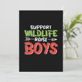 Mother Art Support Wildlife Raise Boys Kaart (Staand voorkant)