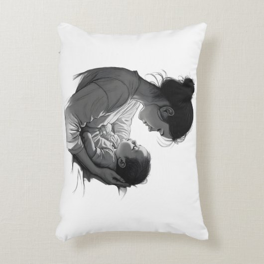 Mother & Baby artwork Accent Kussen (Voorkant(Verticaal))
