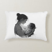 Mother & Baby artwork Accent Kussen (Achterkant)