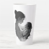 Mother & Baby artwork Latte Mok (Voorkant)