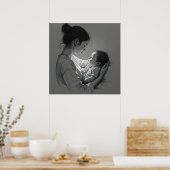Mother & Baby artwork Poster (Keuken)