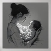 Mother & Baby artwork Poster (Voorkant)