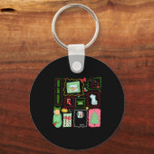 Mother Baby Nurse Christmas Stamp Stpartum Materni Sleutelhanger (Voorkant)