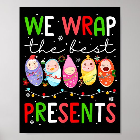 Mother Baby Unit Christmas Labor And Delivery Nurs Poster (Voorkant)