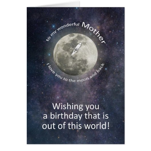 Mother Birthday To The Moon And Back  (Voorkant)