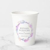 Mother Blessing beads feathers boho custom Papieren Bekers (Voorkant)