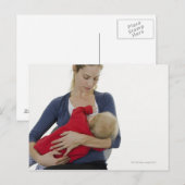 Mother breastfeeding her baby. briefkaart (Voorkant / Achterkant)
