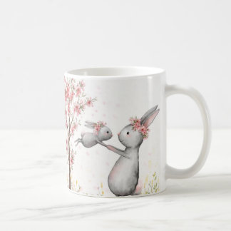 Mother Bunny Love Mug | Whimsical Kind Ones Style Koffiemok