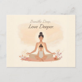 Mother & Child Meditation Serenity Art Briefkaart